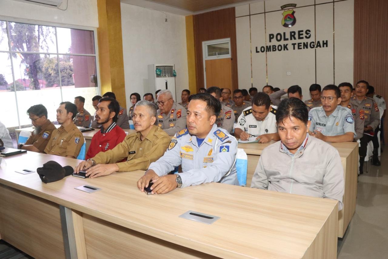 Perkuat Kolaborasi Pengamanan Mudik, Jasa Raharja NTB Ikuti Rakor Linsek Ops Ketupat di Polres Lombok Tengah