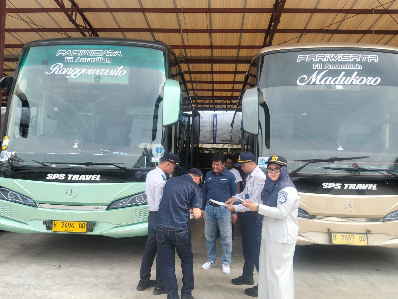 Pastikan Keselamatan Mudik Lebaran 2026, Jasa Raharja Semarang Gelar Ramp Check Terpadu di Sejumlah PO Bus