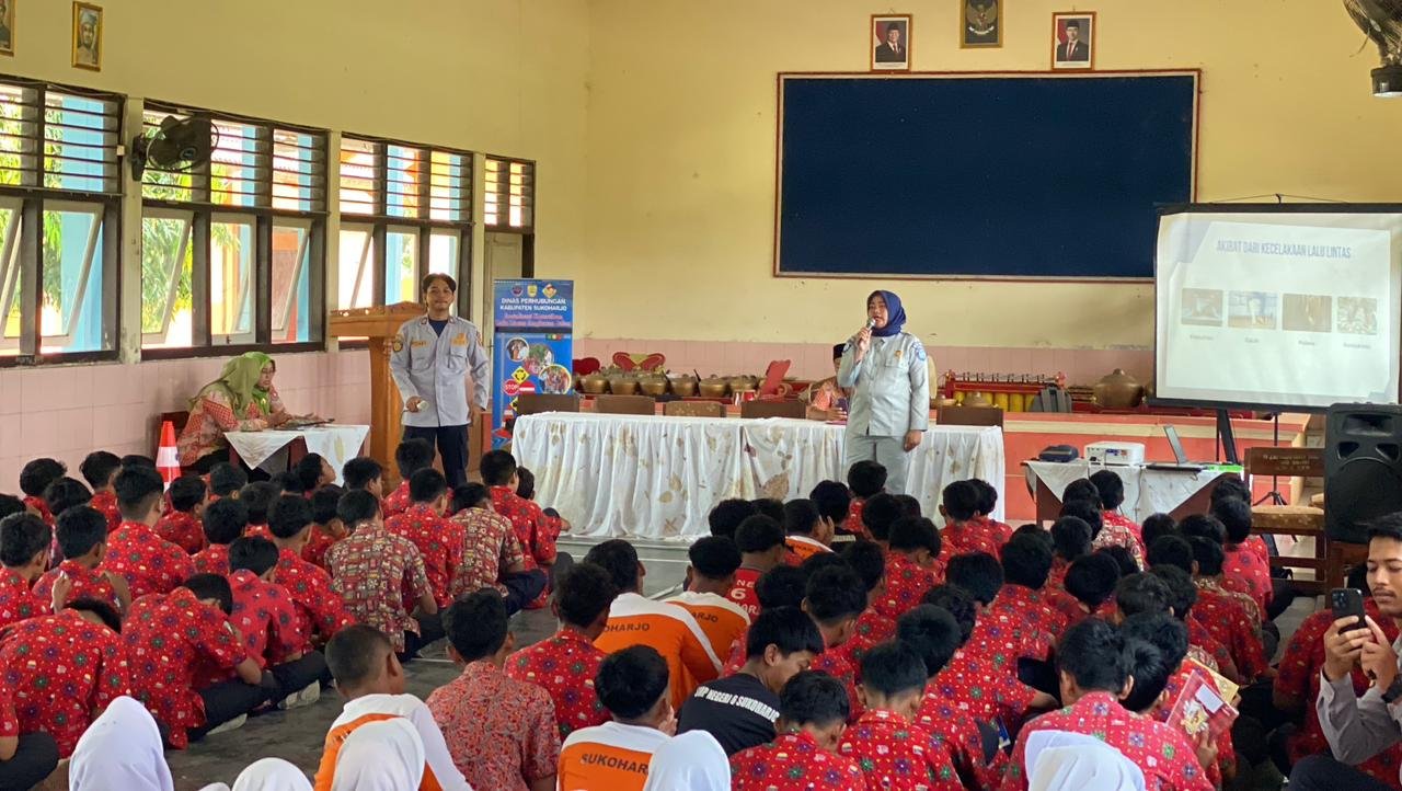 Bangun Karakter Tertib Sejak Dini, Jasa Raharja dan Dishub Sukoharjo Edukasi Siswa SMPN 6