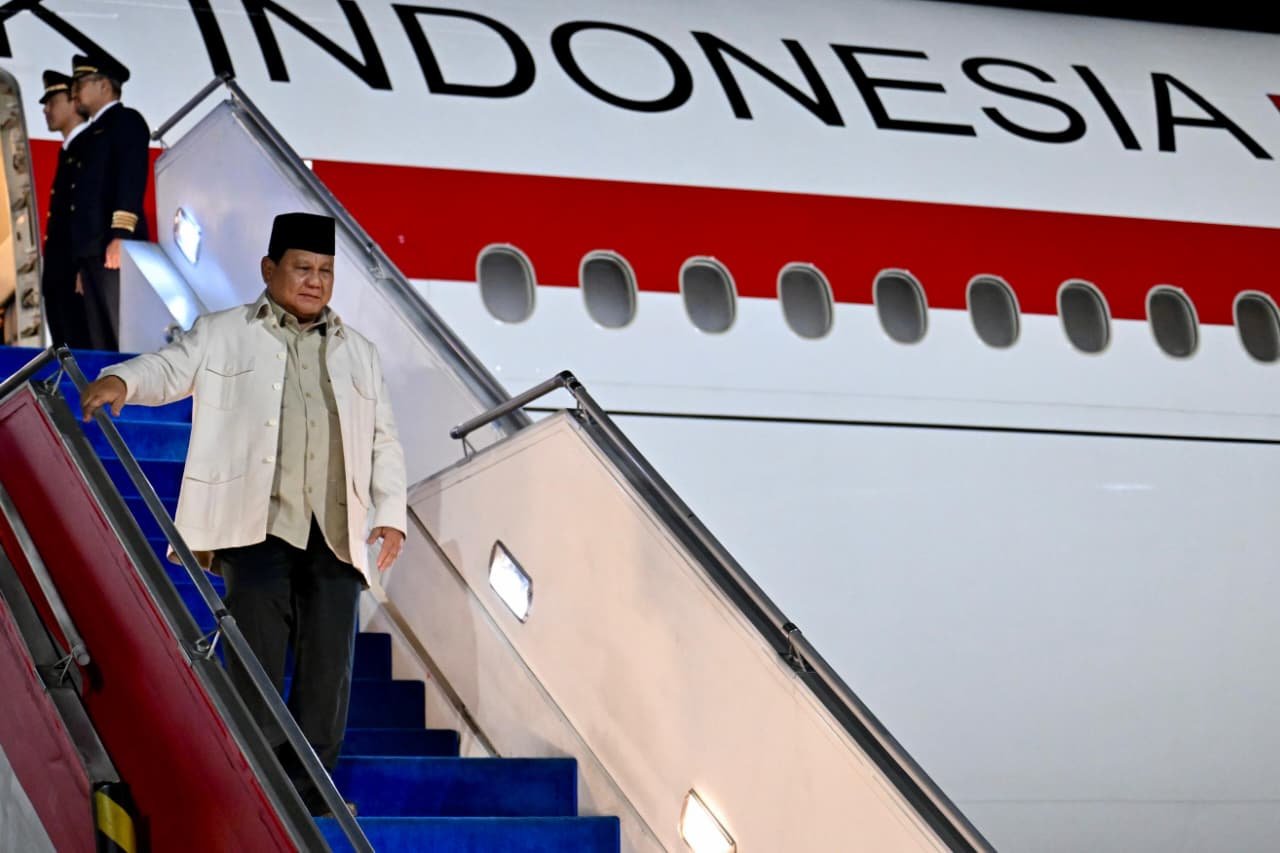 Usai Kunker ke Japan dan South Korea, Prabowo Subianto Tiba di Jakarta