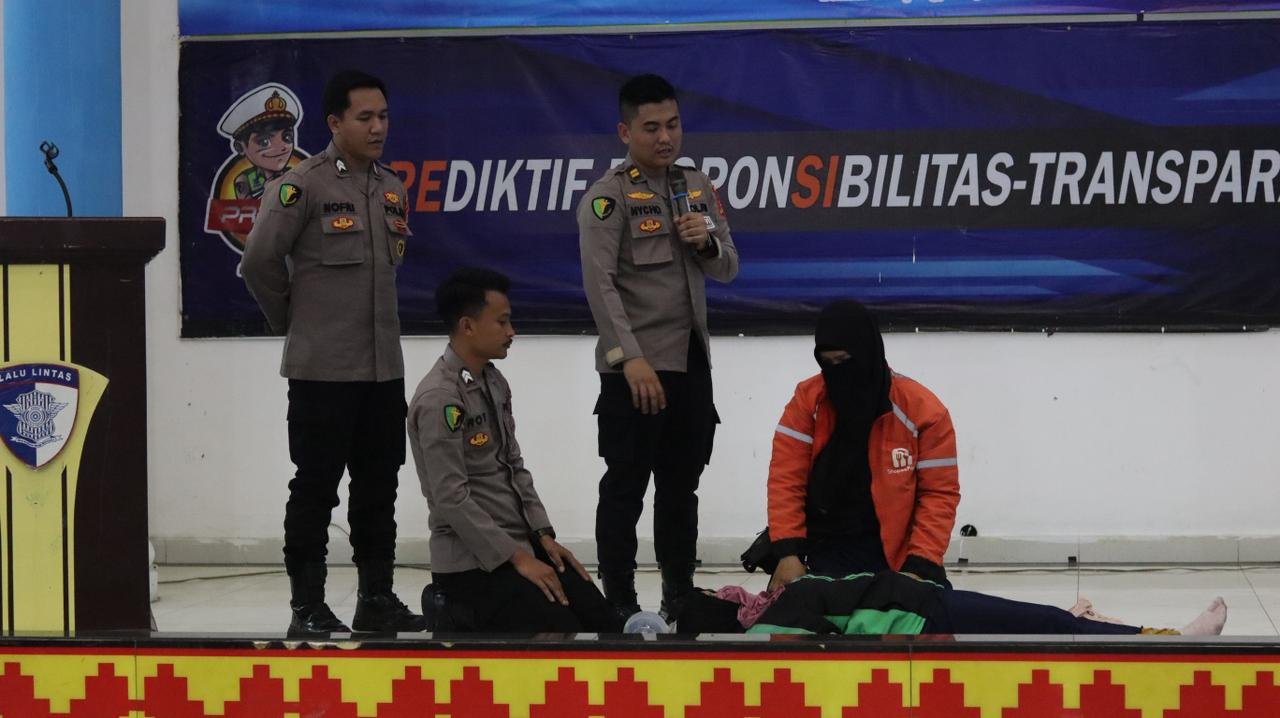 Jasa Raharja Lampung Kolaborasi dengan Polda Lampung Gelar Intervensi Keselamatan bagi Pengemudi Ojek Online