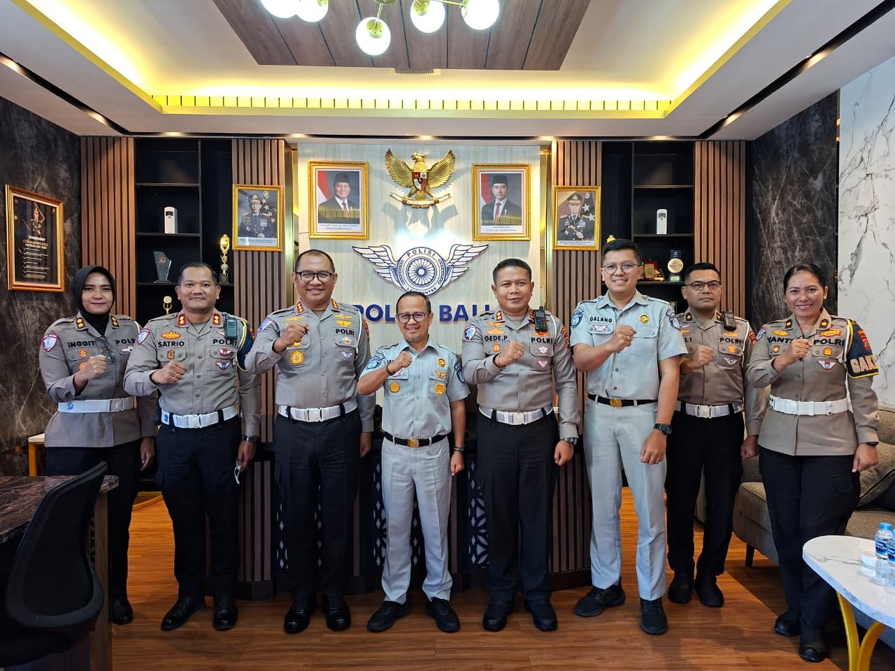Satukan Frekuensi, Jasa Raharja Kantor Wilayah Bali Silaturahmi ke Dirlantas Polda Bali