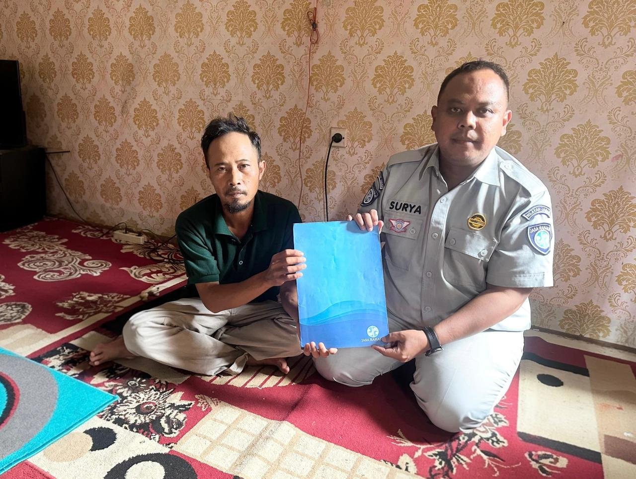 Jasa Raharja Kanwil Utama Jawa Barat Santuni Ahli Waris Kecelakaan di Lebakmuncang Kecamatan Ciwidey Kabupaten Bandung