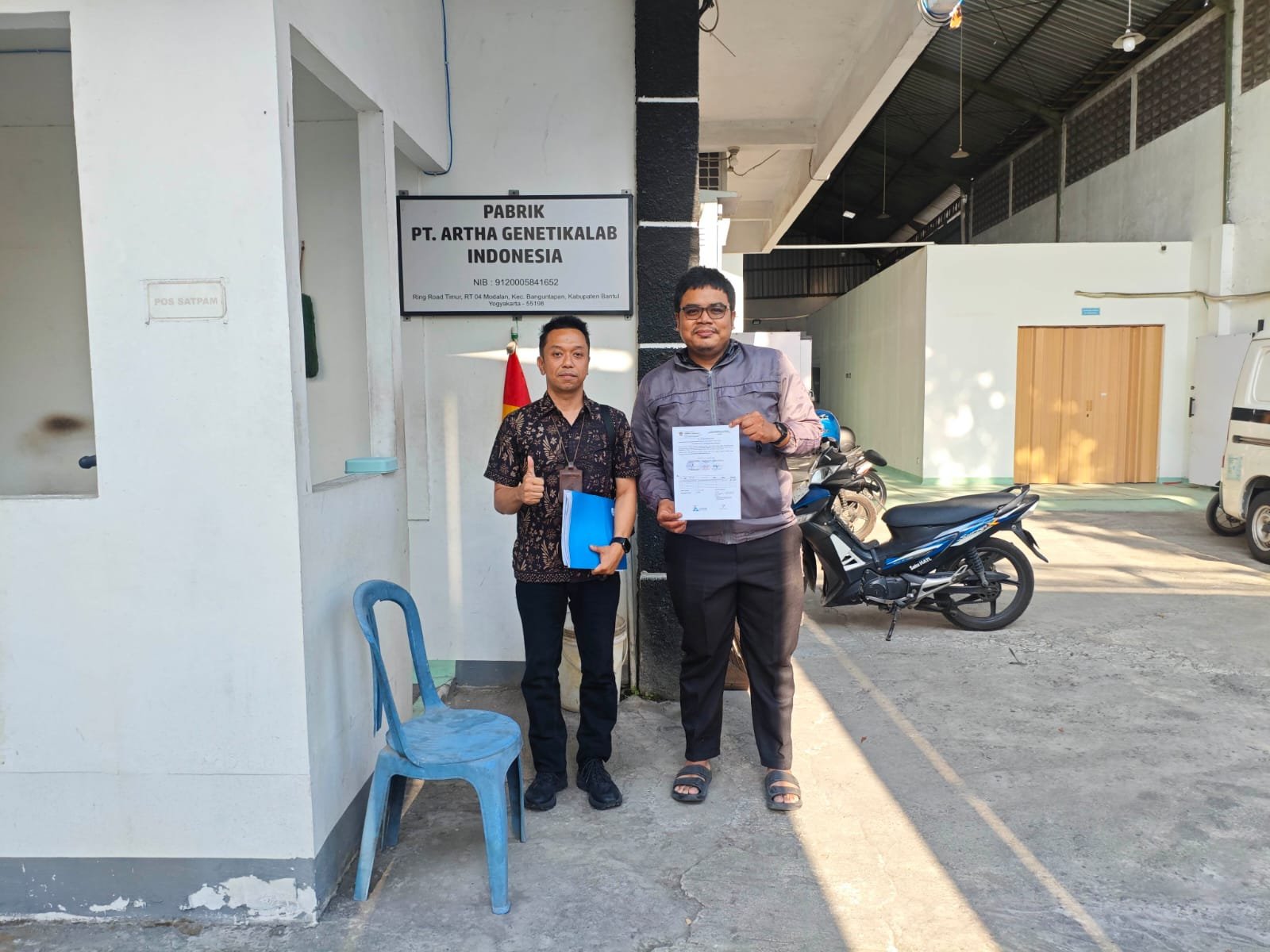 Jasa Raharja Tingkatkan Pemahaman Peran dan Manfaat SWDKLLJ melalui SIGAP Instansi di PT Artha Genetikalab Indonesia