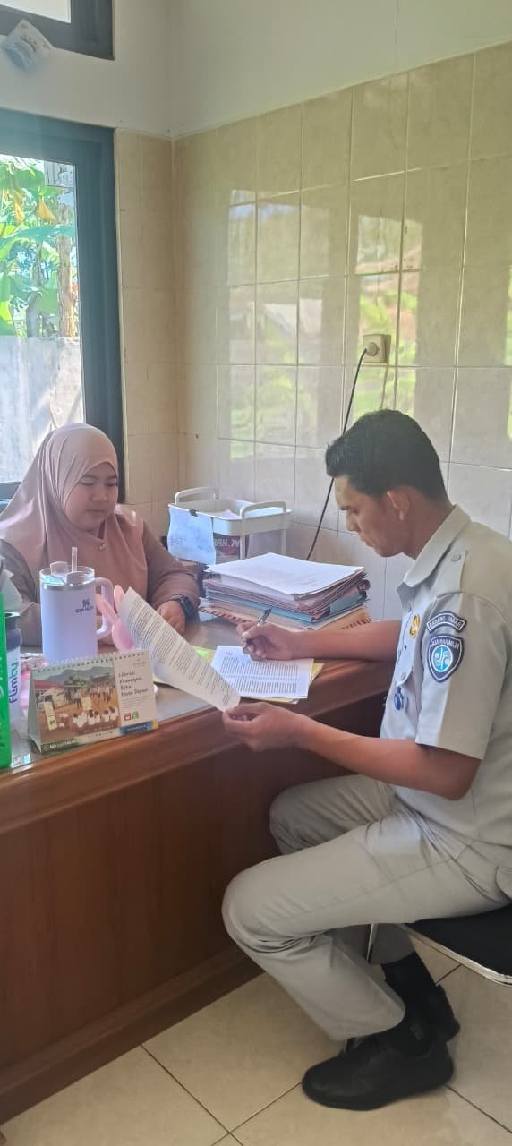 Jasa Raharja Pangandaran Laksanakan Pendataan Kendaraan Dinas di BKAD Kabupaten Pangandaran