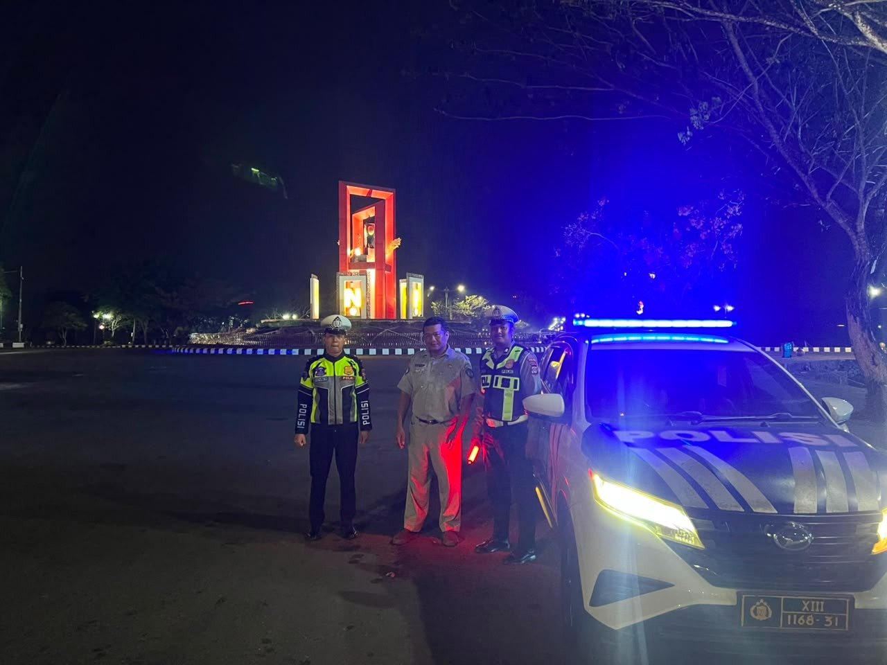 Jasa Raharja Bersama Satlantas Polres Tapin Gelar Patroli Malam, Cegah Balapan Liar dan Kecelakaan