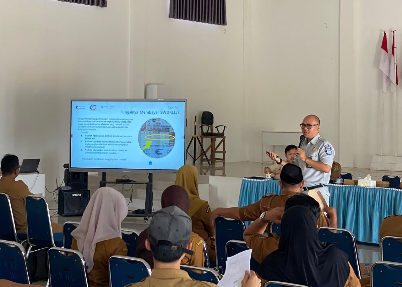 Jasa Raharja Kalsel Hadir di Kusan Hulu, Kenalkan Perlindungan dan Layanan Digital
