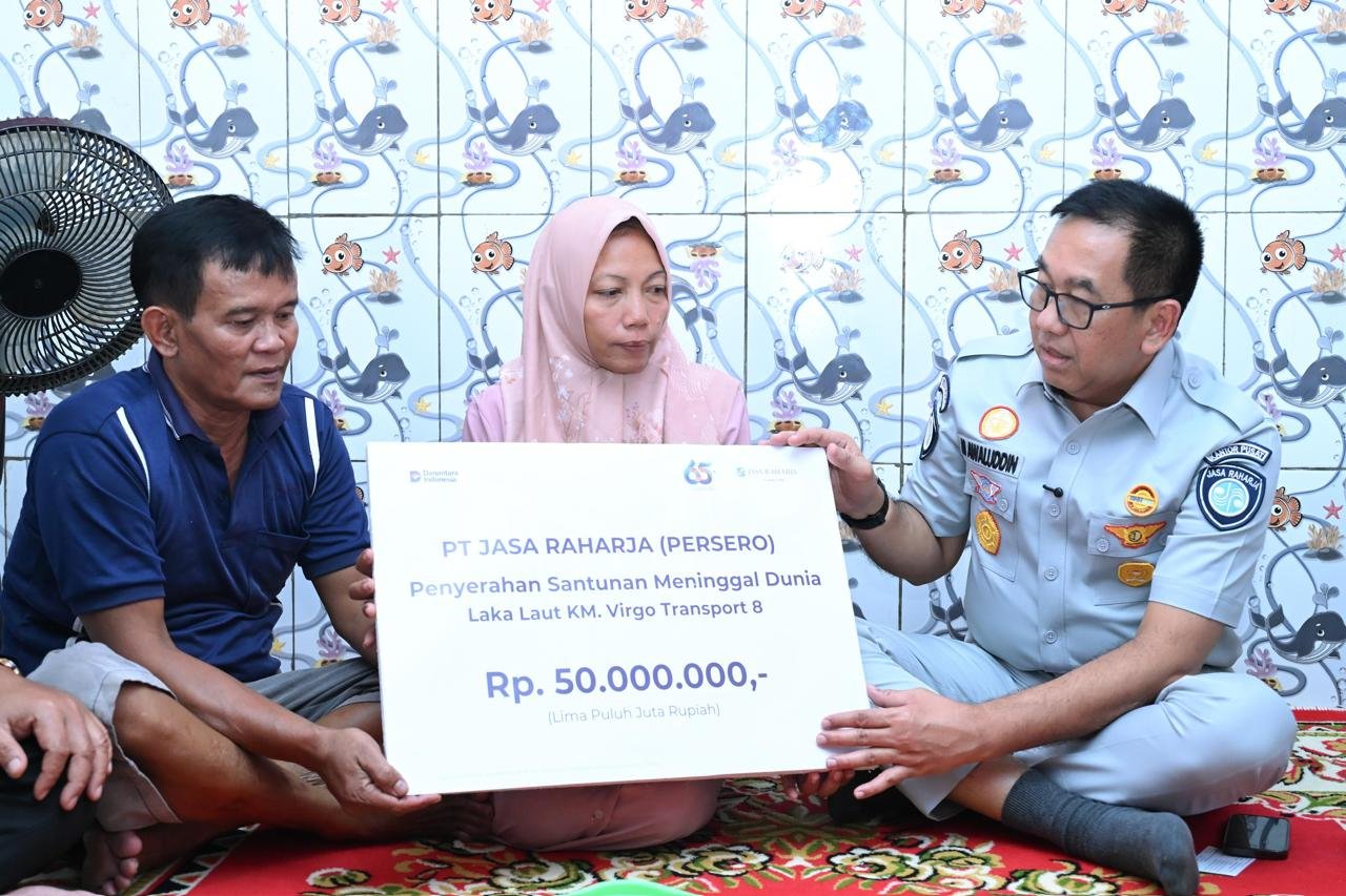 Jasa Raharja Terus Bergerak, Tiga Ahli Waris Korban KM Virgo Terima Santunan di Jawa Timur